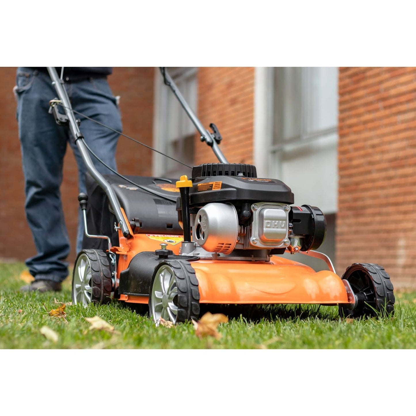 Podadora con motor a gasolina de 4 HP, 18" de corte, Trupe