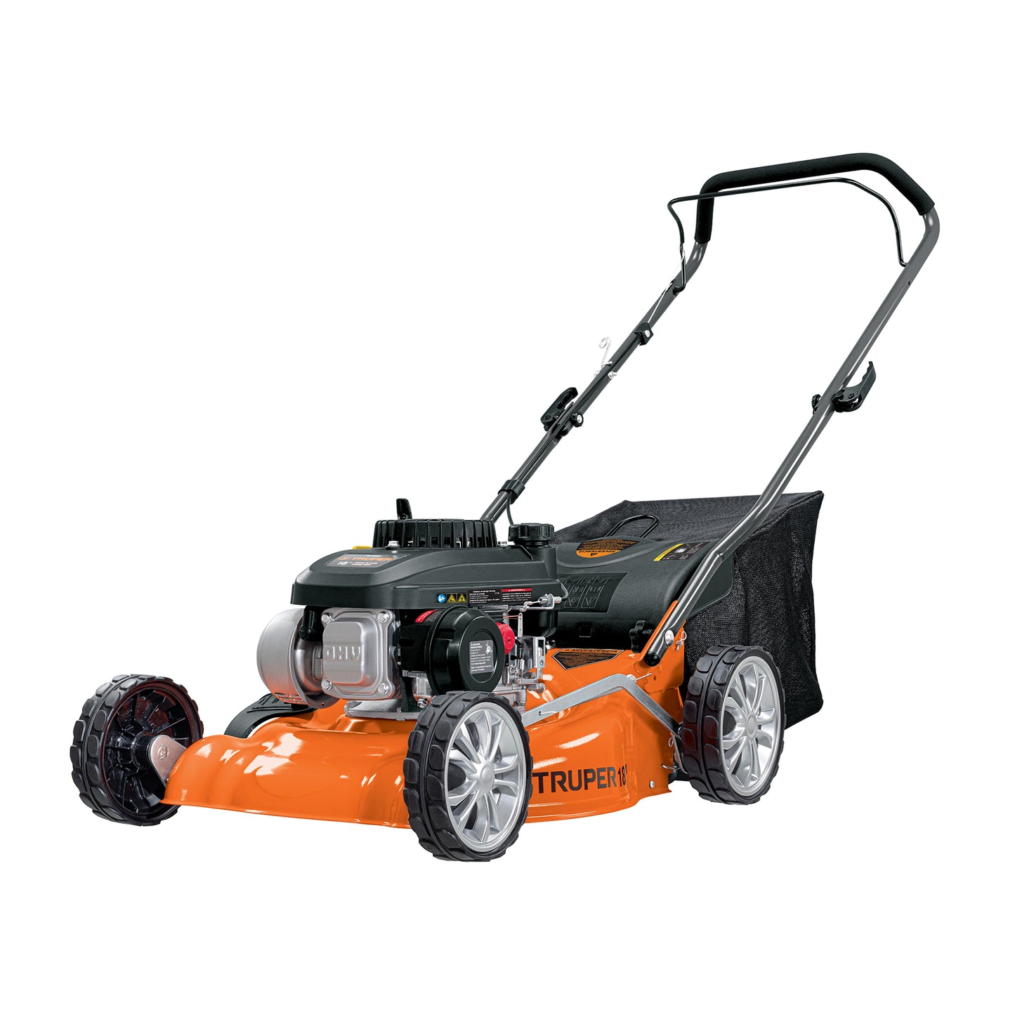 Podadora con motor a gasolina de 4 HP, 18" de corte, Trupe